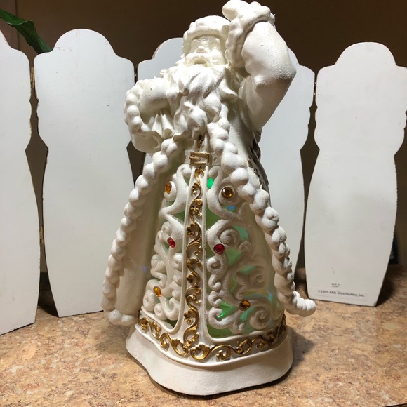 New 2007 Avon Bejeweled Santa With Led Lights, Mint Condition - Picture 9 of 12